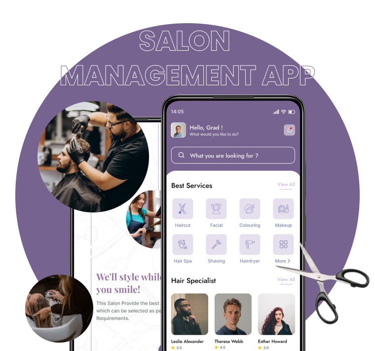 salon management app development company