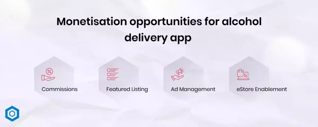Monetisation opportunities for alcohol delivery app