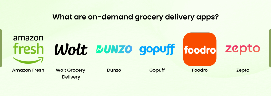 What are on-demand grocery delivery apps