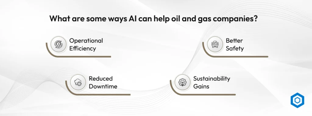 What are some ways AI can help oil and gas companies