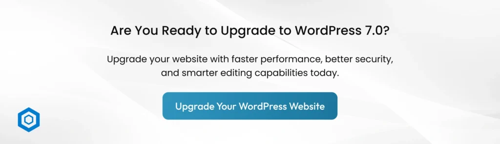 Upgrade WordPress 7.0