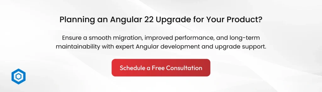 Upgrade in Angular 22